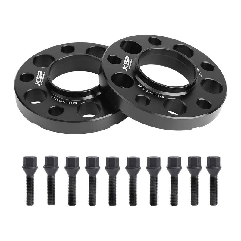 KSP PERFORMANCE KSP Hubcentric Wheel Spacers 5x120mm, 20mm Thread Pitch M12x1.5 Hub Bore 72.56mm Forged Spacers for E82, E88 E36 E30 E90, E91, E92, E93 E28, E34 E23, E32, W38 E31, 2 Years Support (5 Lug) - Image 1